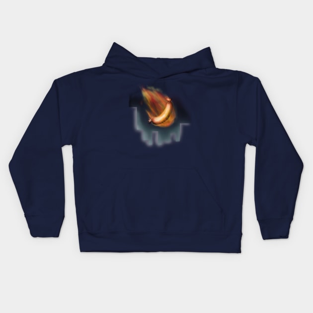 Meteorite Sausage Kids Hoodie by AtomicBanana